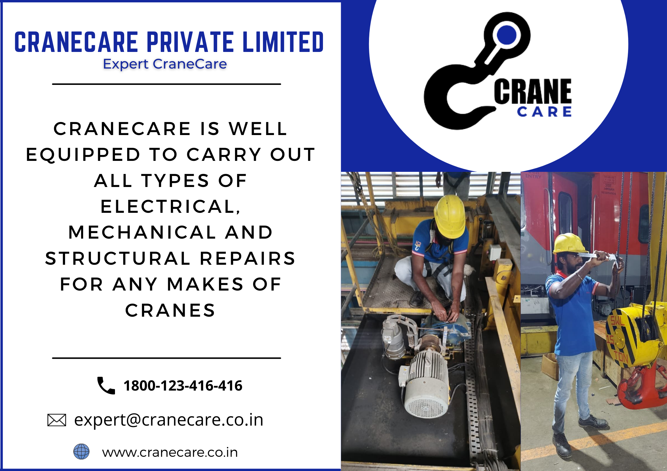 CraneCare is well equipped to carry out