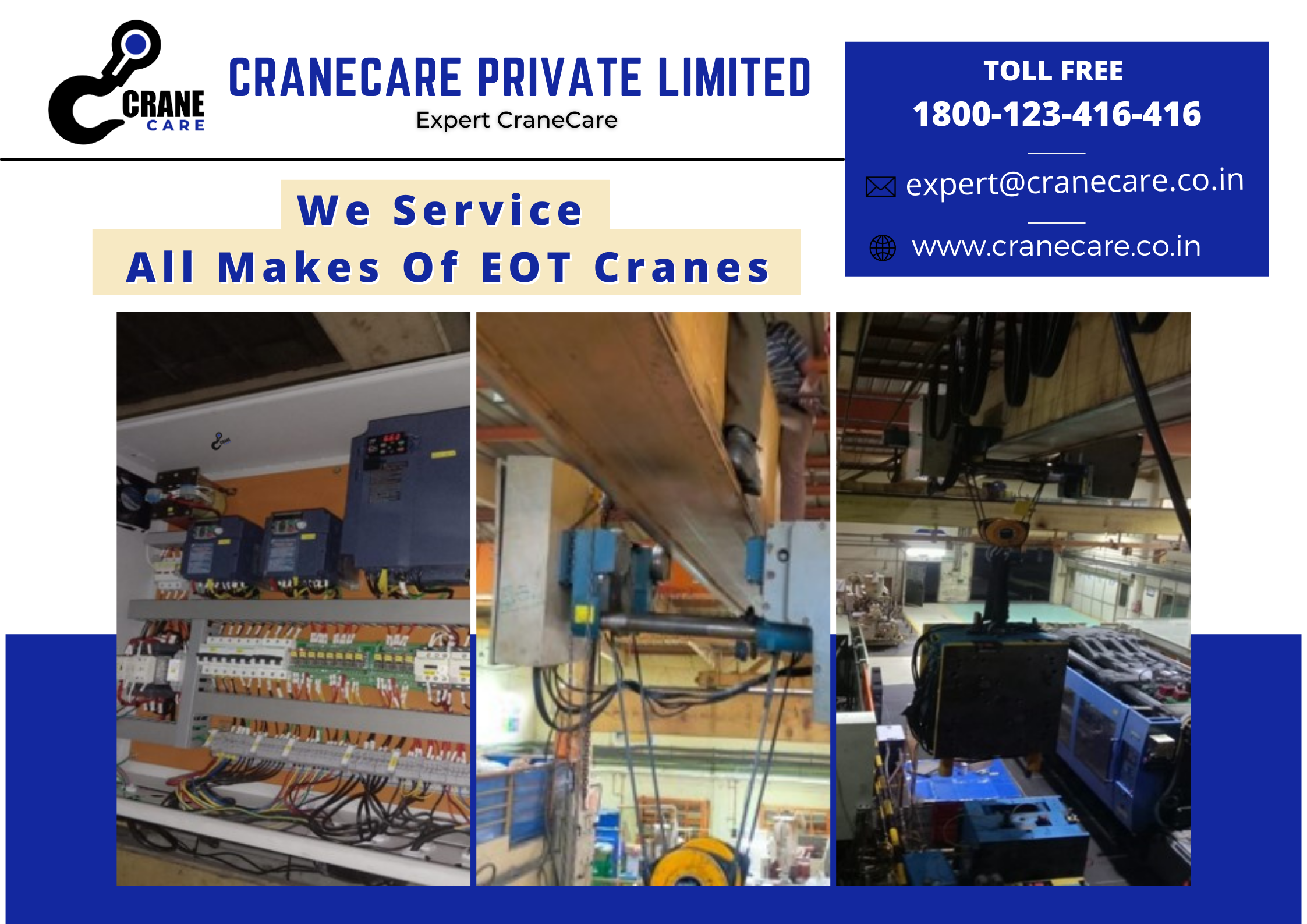 We Service All Makes Of EOT Cranes