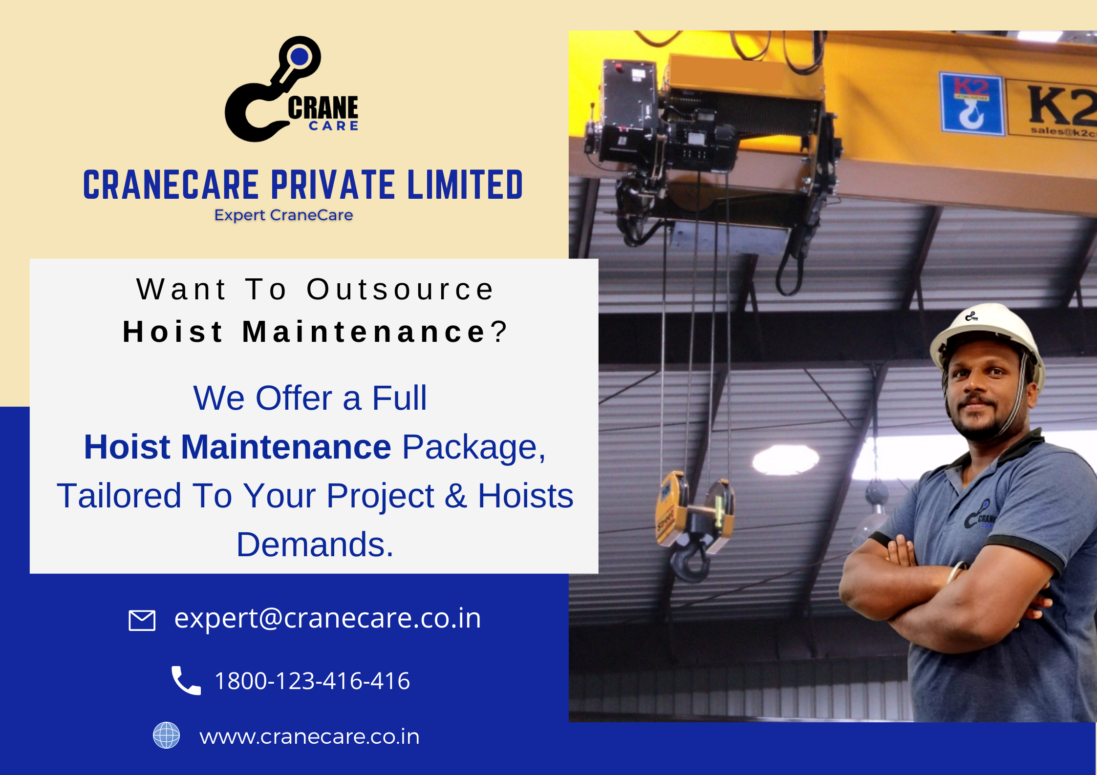 Want To outsource Hoist Maintenance?