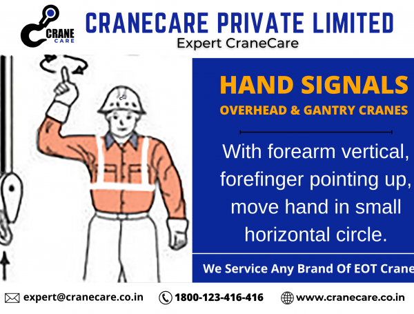 hoist : hand signal for EOT cranes