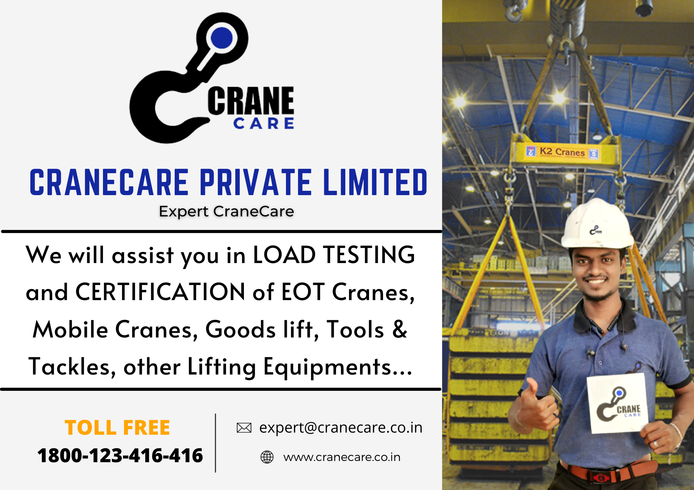 Loadtest And Certification For All Cranes & Lifting Equipments