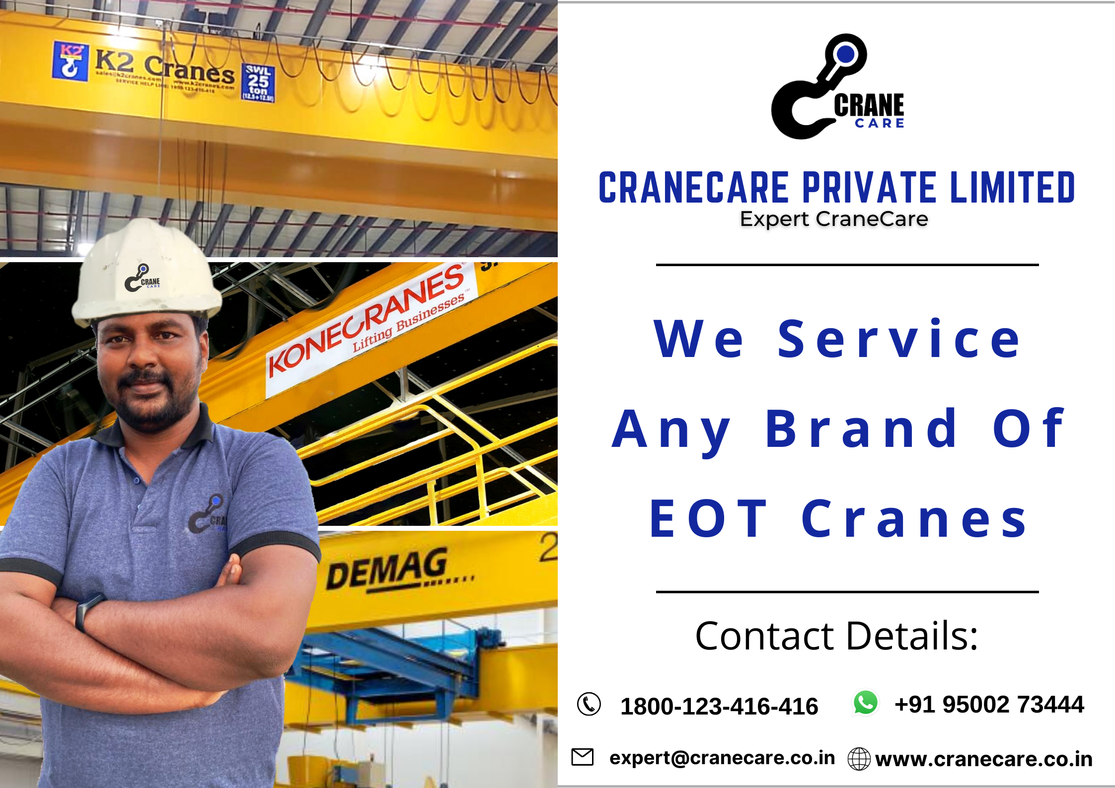 we Service Any Brand of EOT Cranes