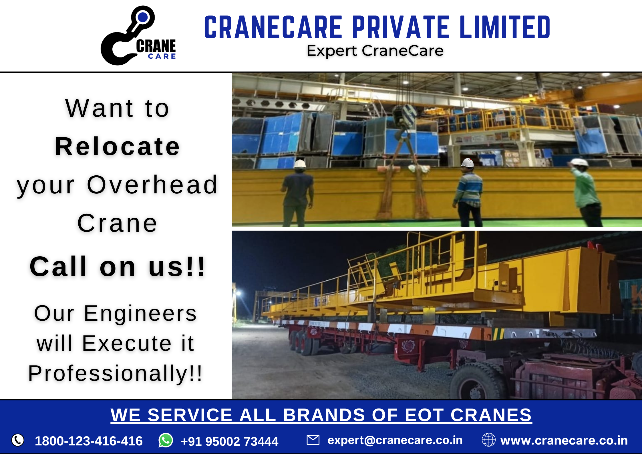 EOT Crane Erection and Relocation