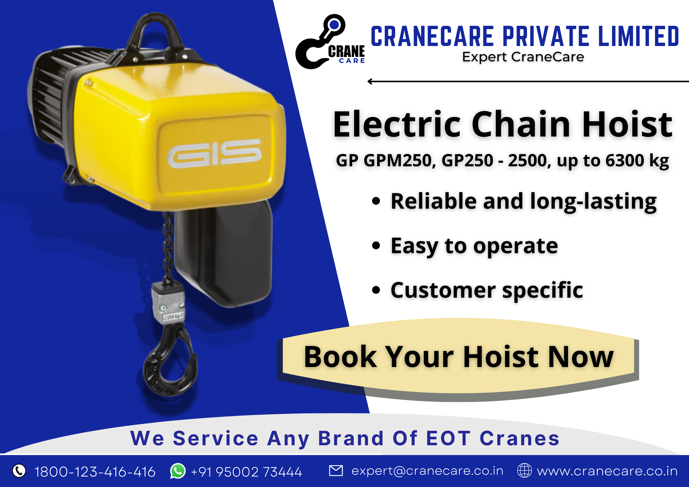 GIS Hoist – Electric Chain Hoist