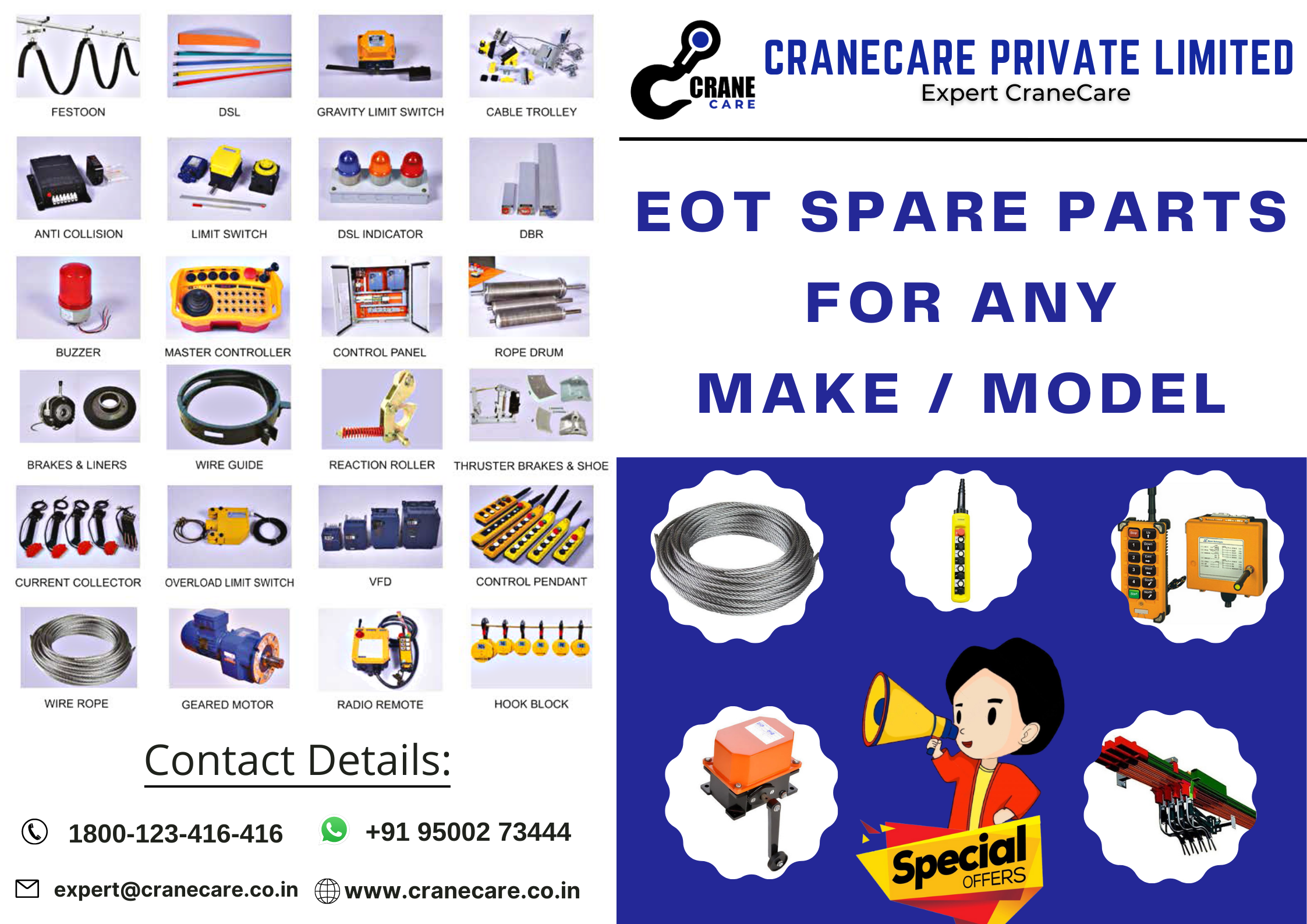 EOT Crane Spare parts